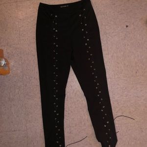 PLT Black Tie Pants